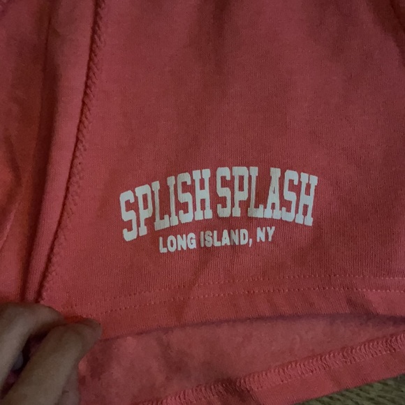 New Without Tags, LAGACI Splish Splash Hot Pink Comfy Mini Shorts - Picture 7 of 16